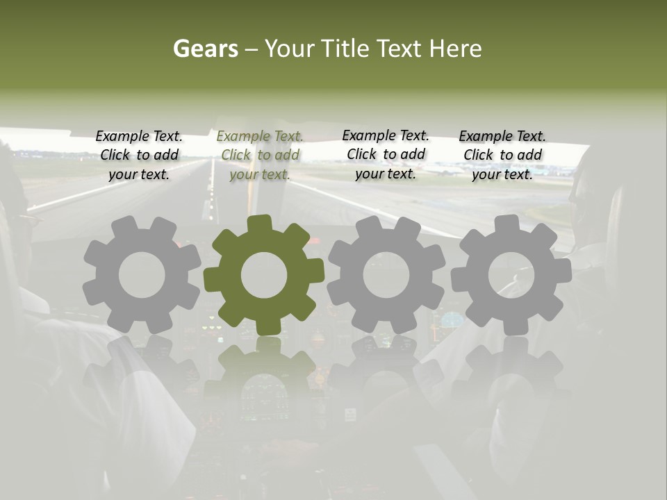 Airlines First Final Approach PowerPoint Template