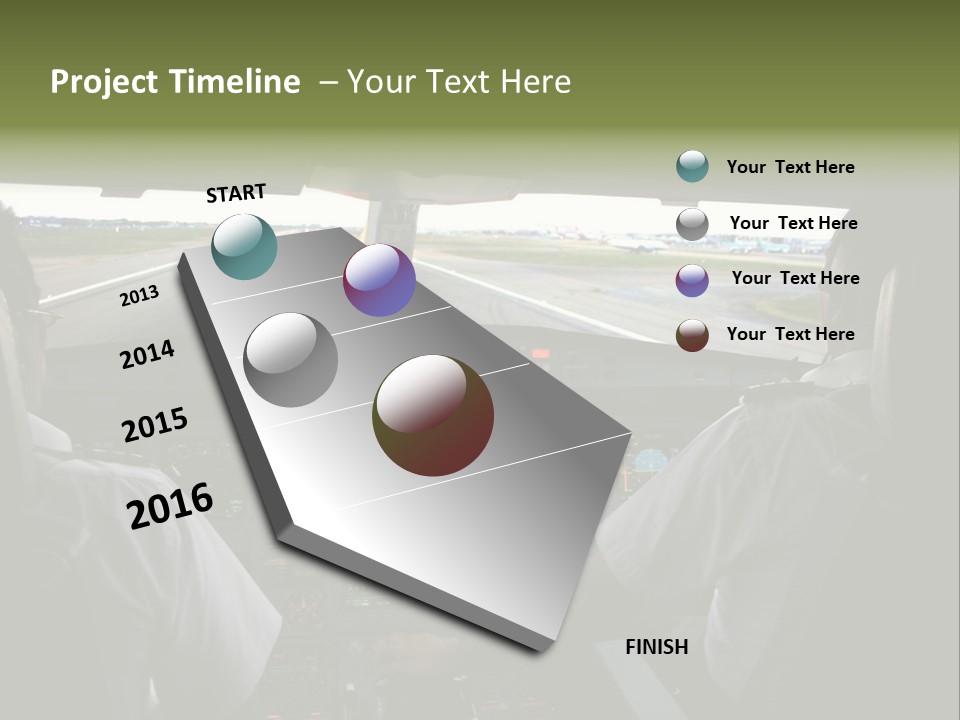Airlines First Final Approach PowerPoint Template