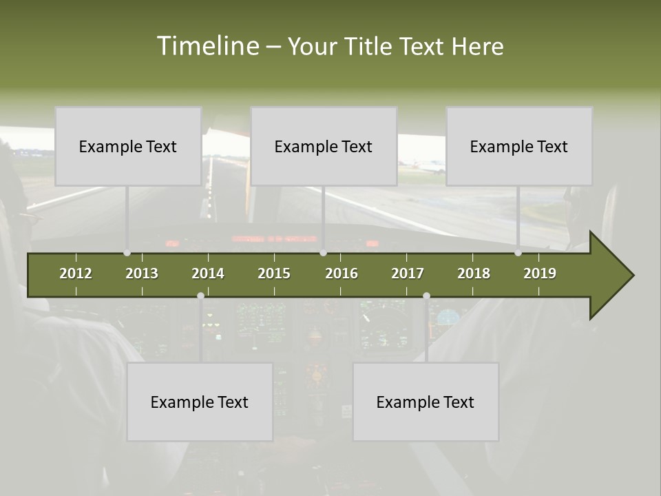 Airlines First Final Approach PowerPoint Template