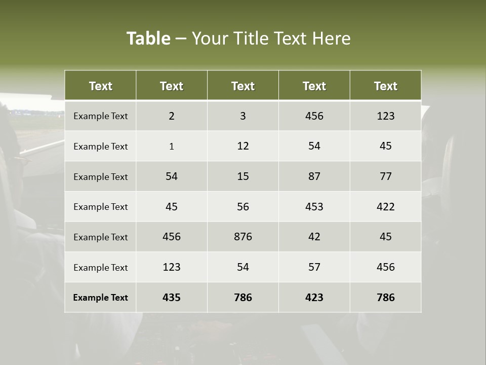 Airlines First Final Approach PowerPoint Template