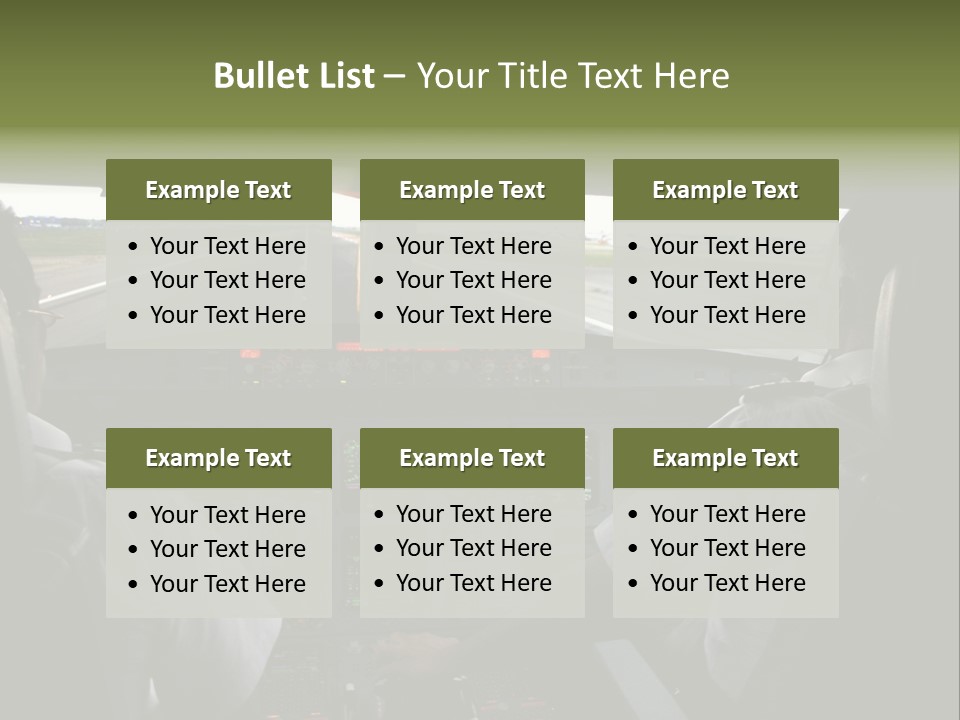 Airlines First Final Approach PowerPoint Template