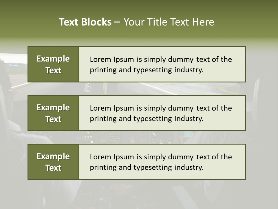 Airlines First Final Approach PowerPoint Template