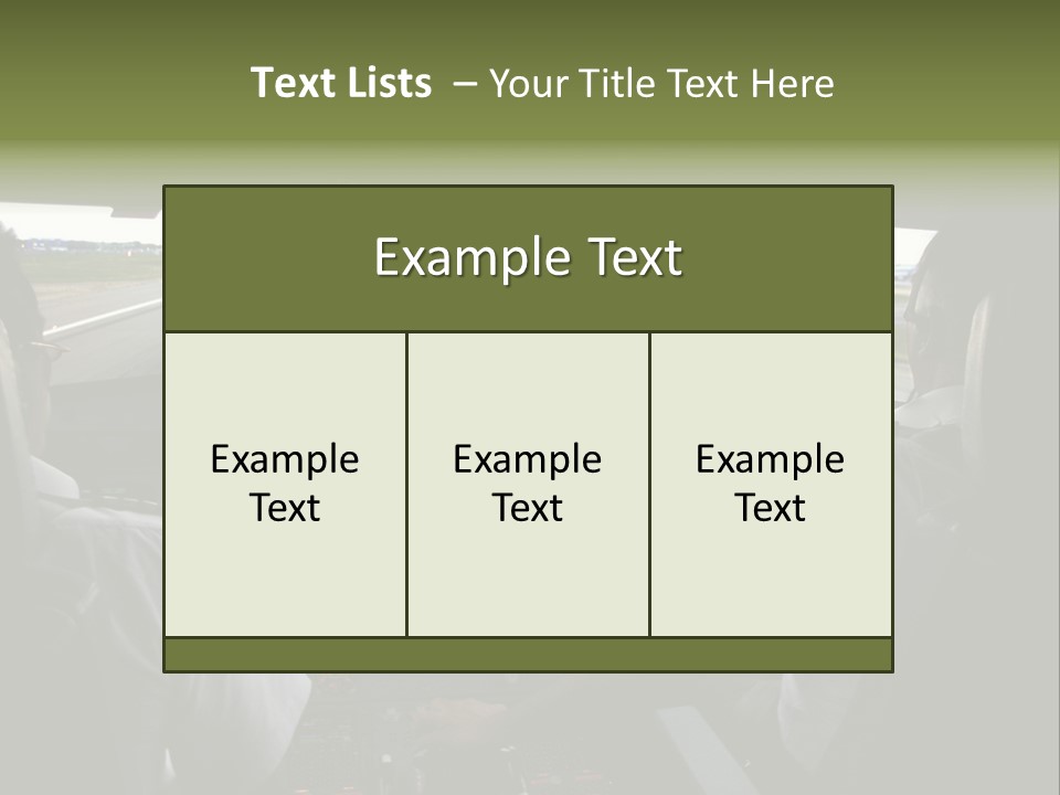 Airlines First Final Approach PowerPoint Template