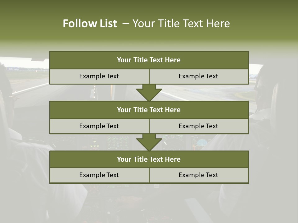 Airlines First Final Approach PowerPoint Template