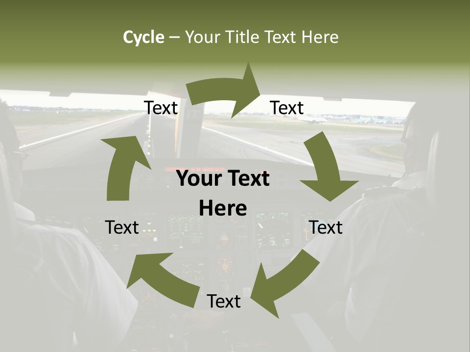 Airlines First Final Approach PowerPoint Template
