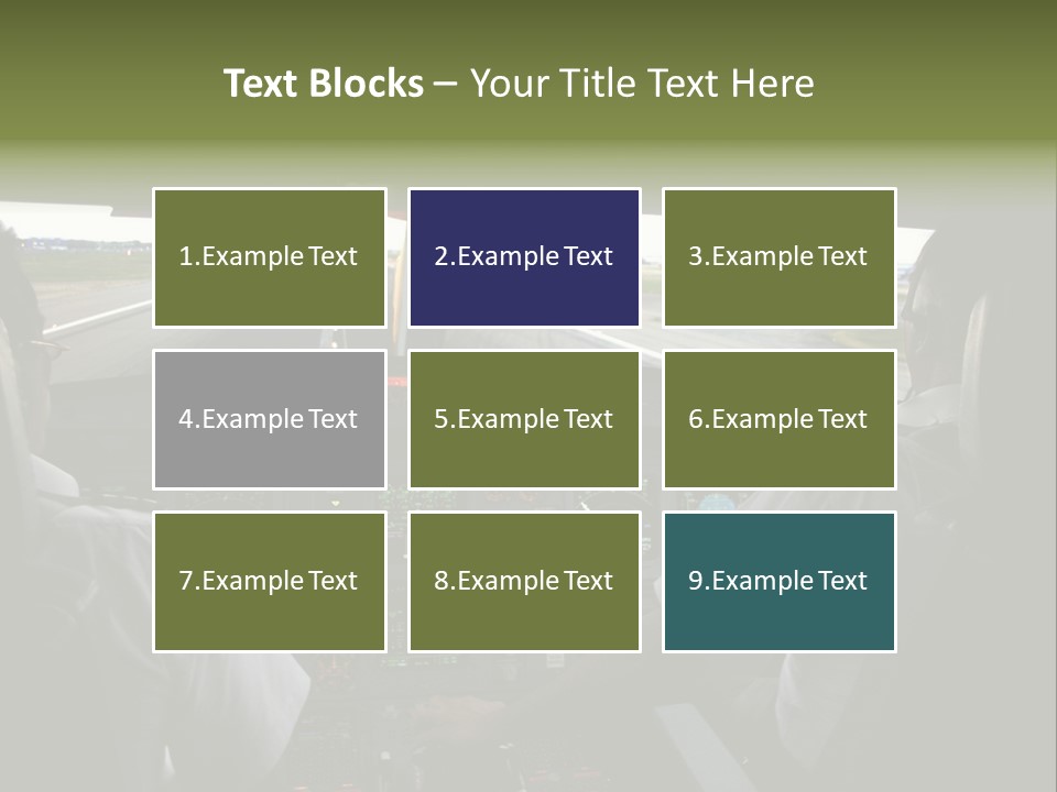 Airlines First Final Approach PowerPoint Template