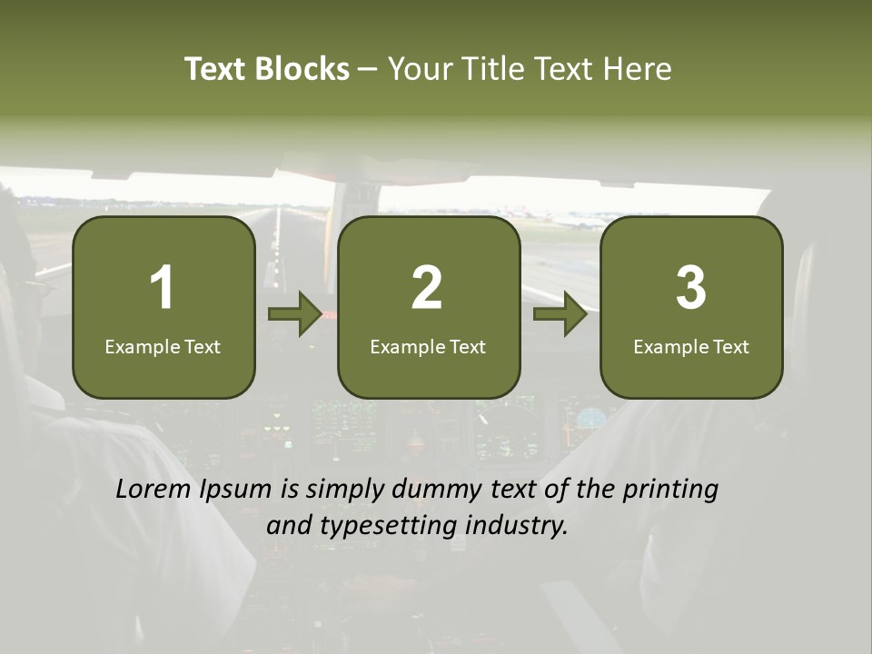 Airlines First Final Approach PowerPoint Template