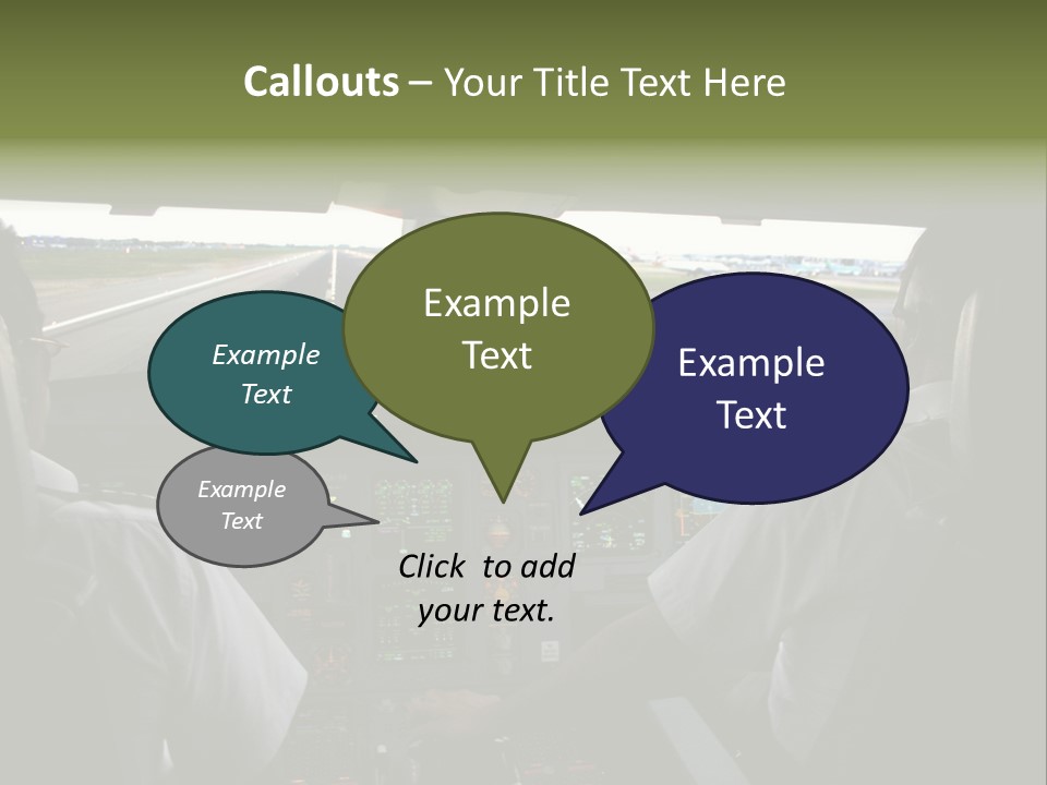 Airlines First Final Approach PowerPoint Template