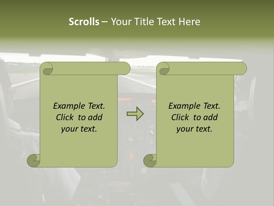 Airlines First Final Approach PowerPoint Template