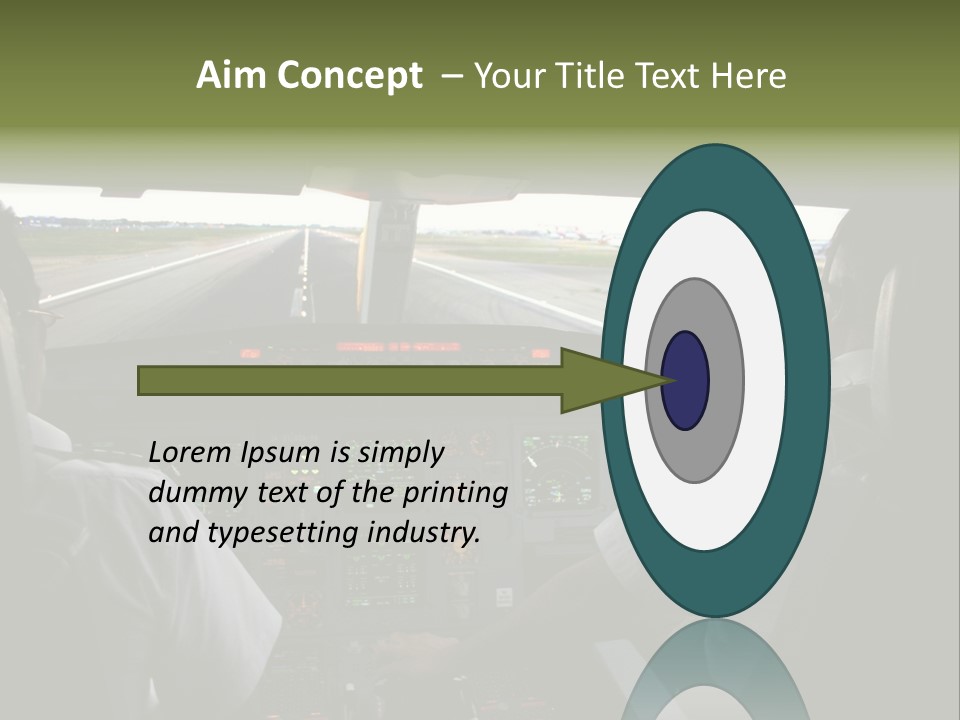 Airlines First Final Approach PowerPoint Template