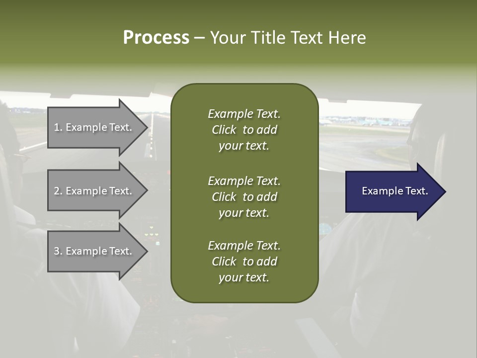 Airlines First Final Approach PowerPoint Template