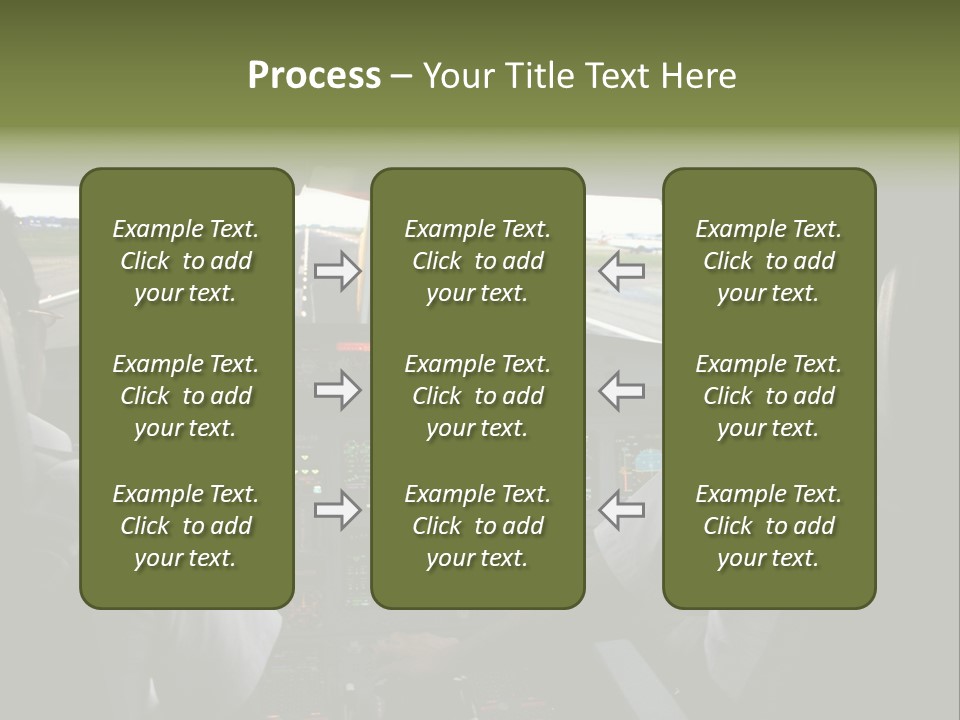 Airlines First Final Approach PowerPoint Template