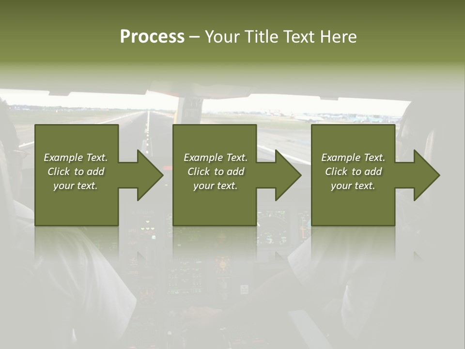 Airlines First Final Approach PowerPoint Template