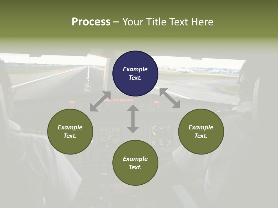 Airlines First Final Approach PowerPoint Template