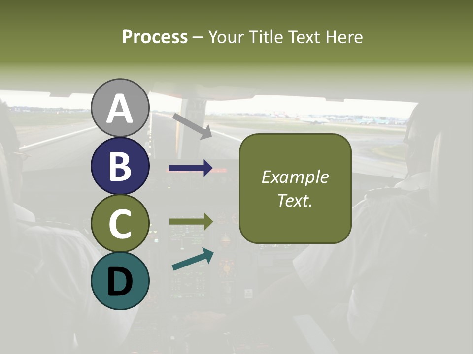 Airlines First Final Approach PowerPoint Template