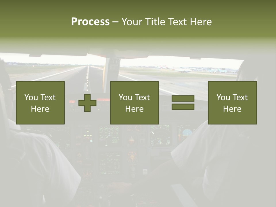 Airlines First Final Approach PowerPoint Template