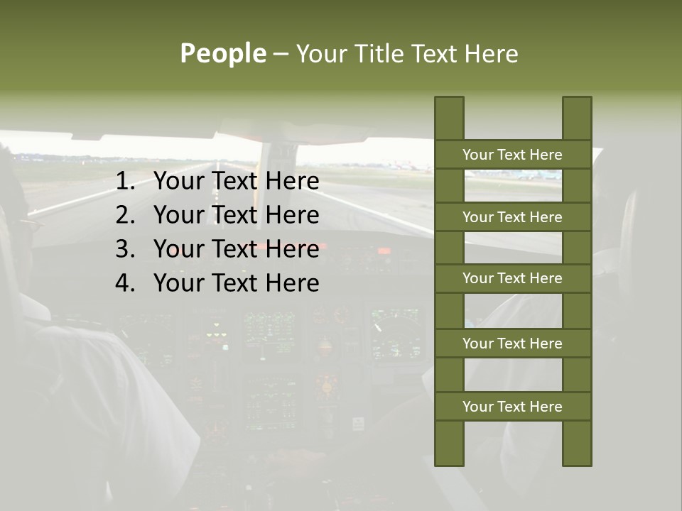 Airlines First Final Approach PowerPoint Template
