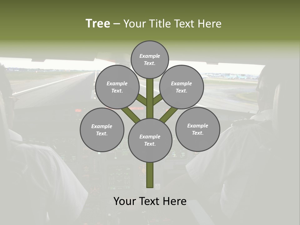Airlines First Final Approach PowerPoint Template