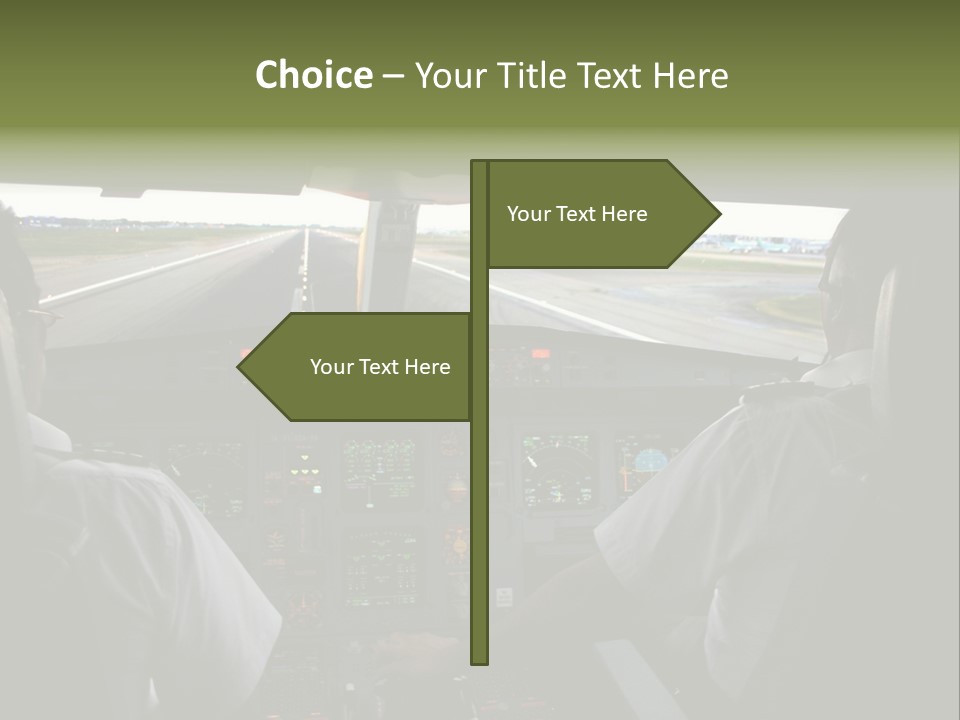 Airlines First Final Approach PowerPoint Template