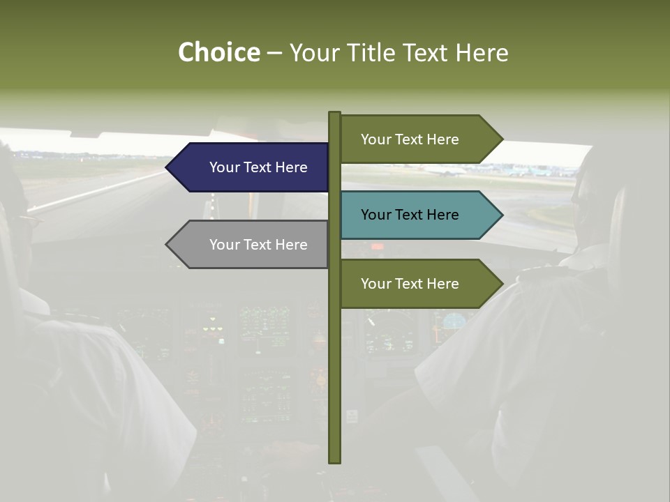 Airlines First Final Approach PowerPoint Template