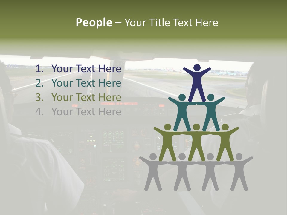 Airlines First Final Approach PowerPoint Template