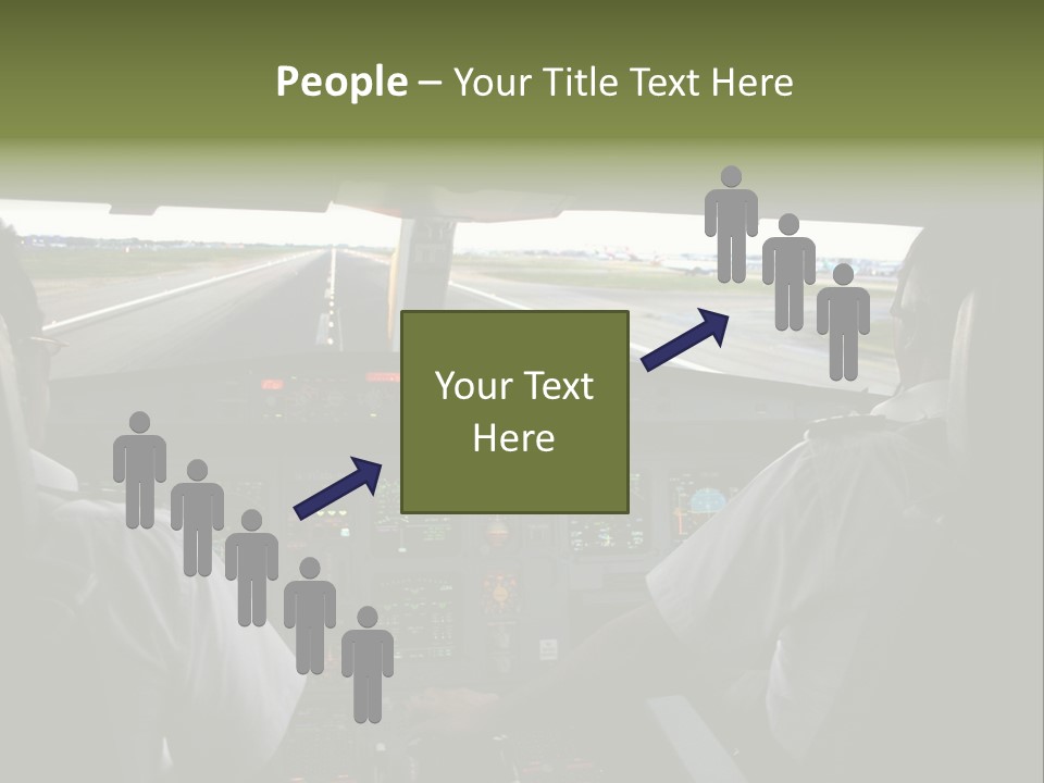Airlines First Final Approach PowerPoint Template