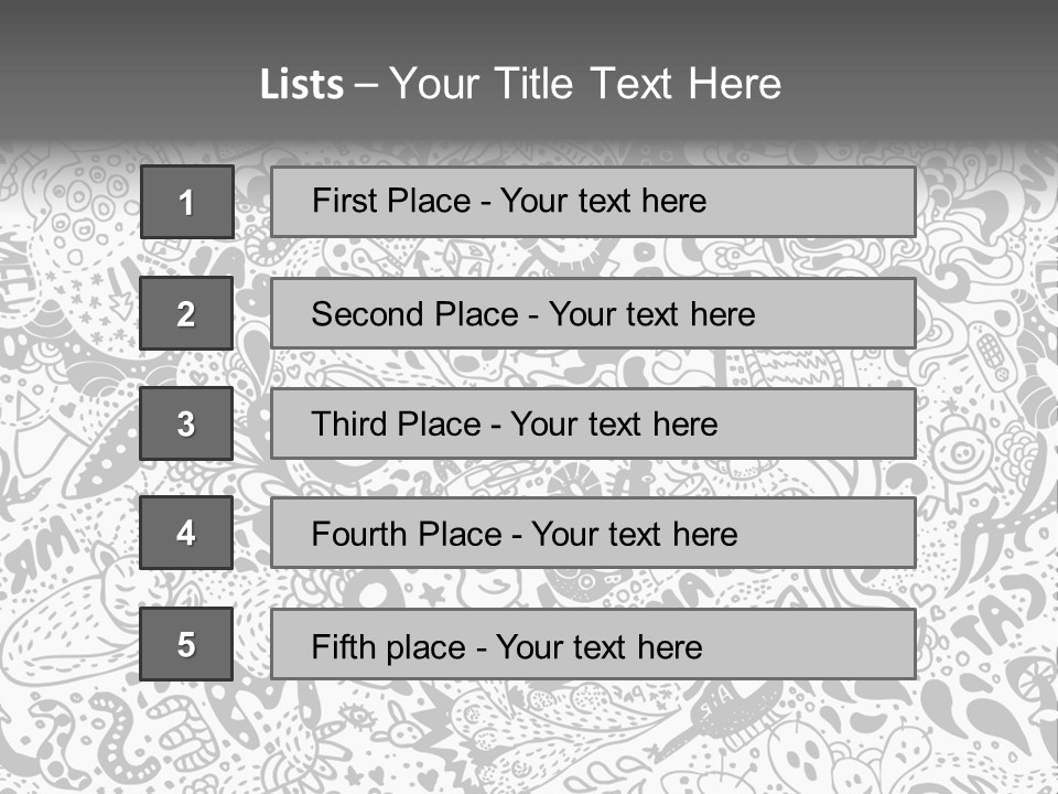 A Black And White Abstract Background With Lots Of Bubbles PowerPoint Template
