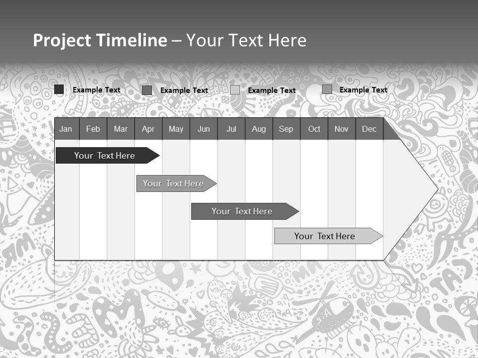 A Black And White Abstract Background With Lots Of Bubbles PowerPoint Template