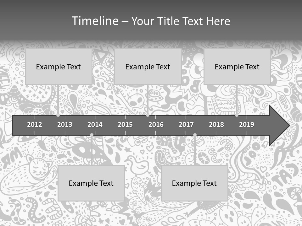 A Black And White Abstract Background With Lots Of Bubbles PowerPoint Template