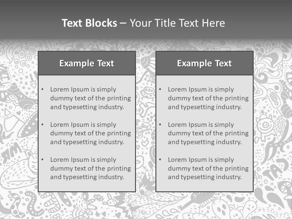 A Black And White Abstract Background With Lots Of Bubbles PowerPoint Template