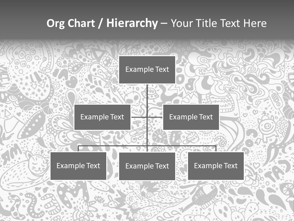 A Black And White Abstract Background With Lots Of Bubbles PowerPoint Template