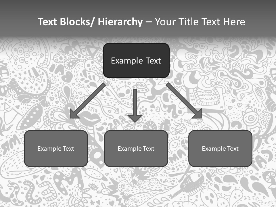 A Black And White Abstract Background With Lots Of Bubbles PowerPoint Template