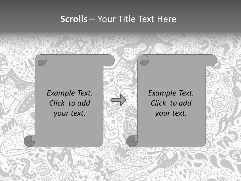 A Black And White Abstract Background With Lots Of Bubbles PowerPoint Template