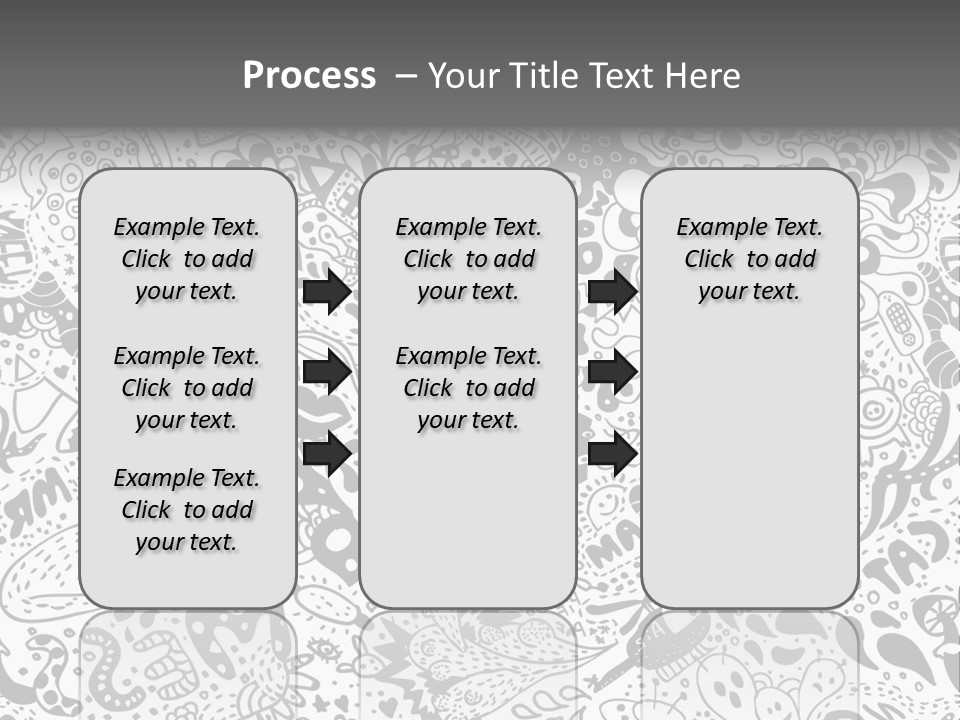 A Black And White Abstract Background With Lots Of Bubbles PowerPoint Template