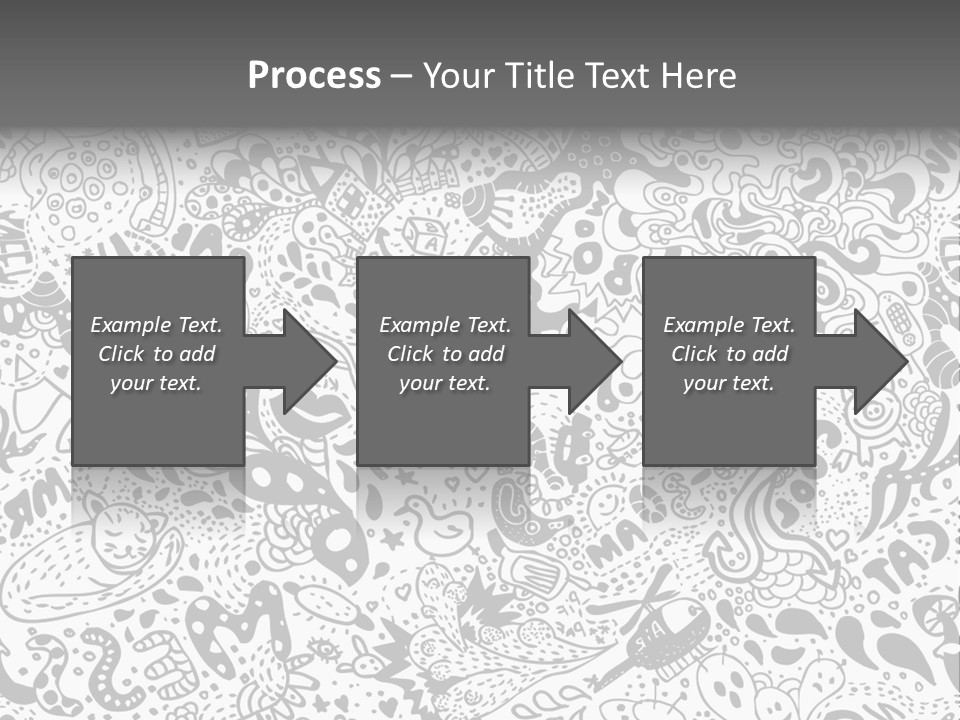 A Black And White Abstract Background With Lots Of Bubbles PowerPoint Template