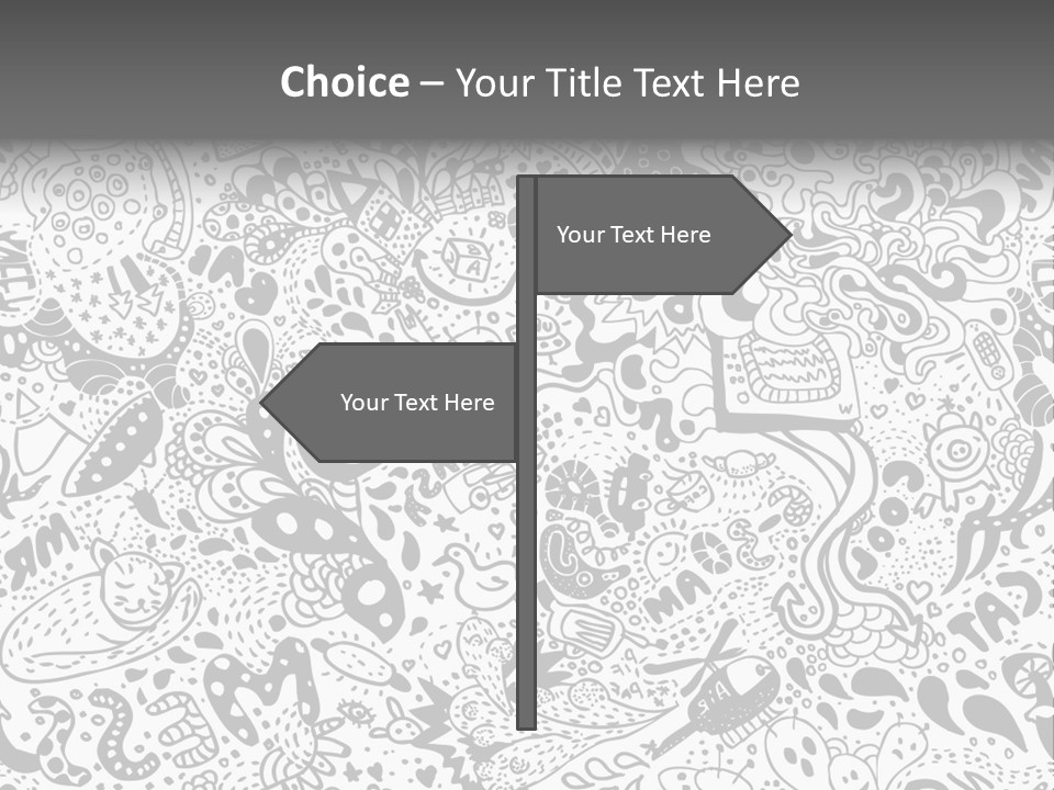 A Black And White Abstract Background With Lots Of Bubbles PowerPoint Template