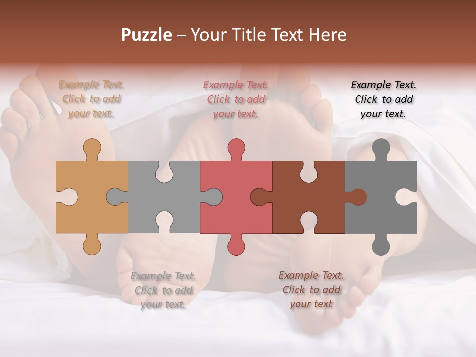 A Person Laying In Bed With Their Feet Up PowerPoint Template