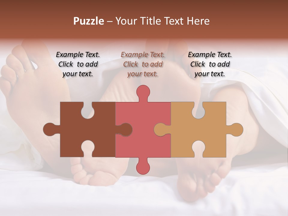 A Person Laying In Bed With Their Feet Up PowerPoint Template