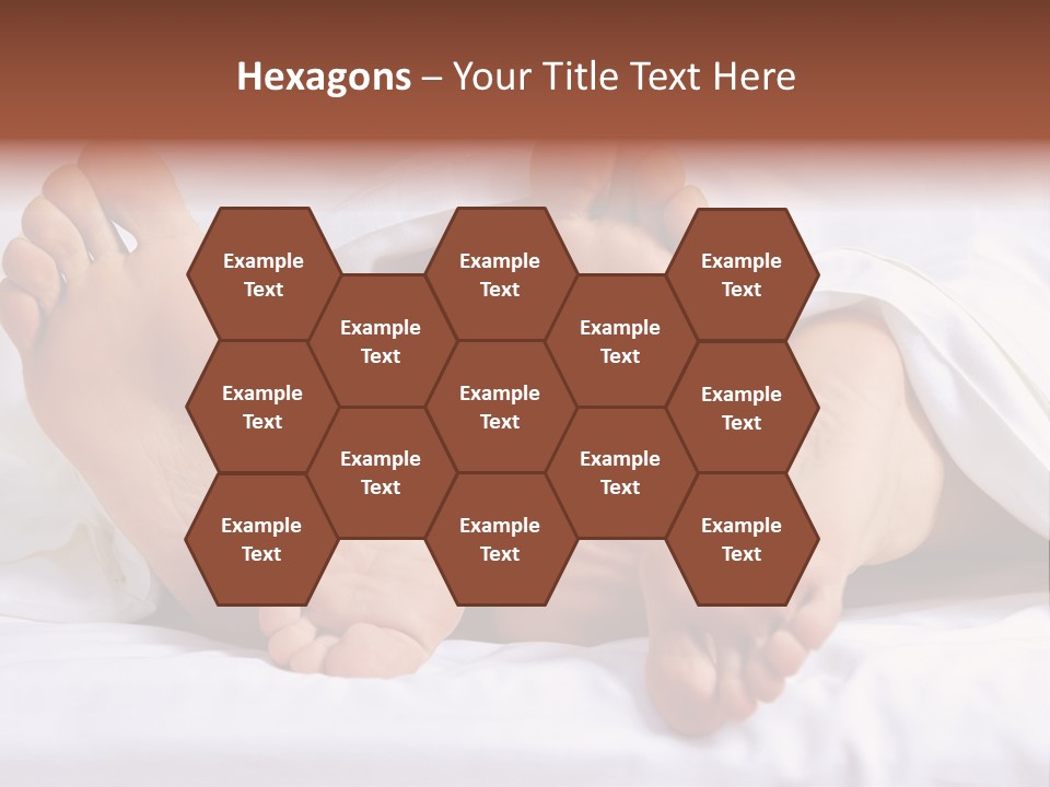 A Person Laying In Bed With Their Feet Up PowerPoint Template