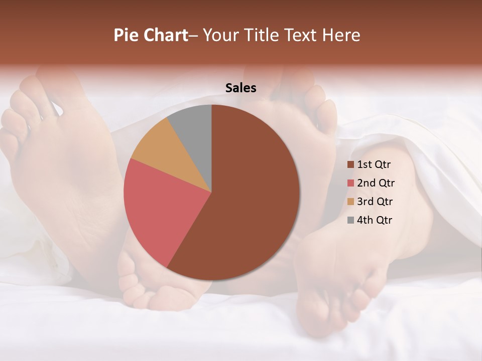 A Person Laying In Bed With Their Feet Up PowerPoint Template