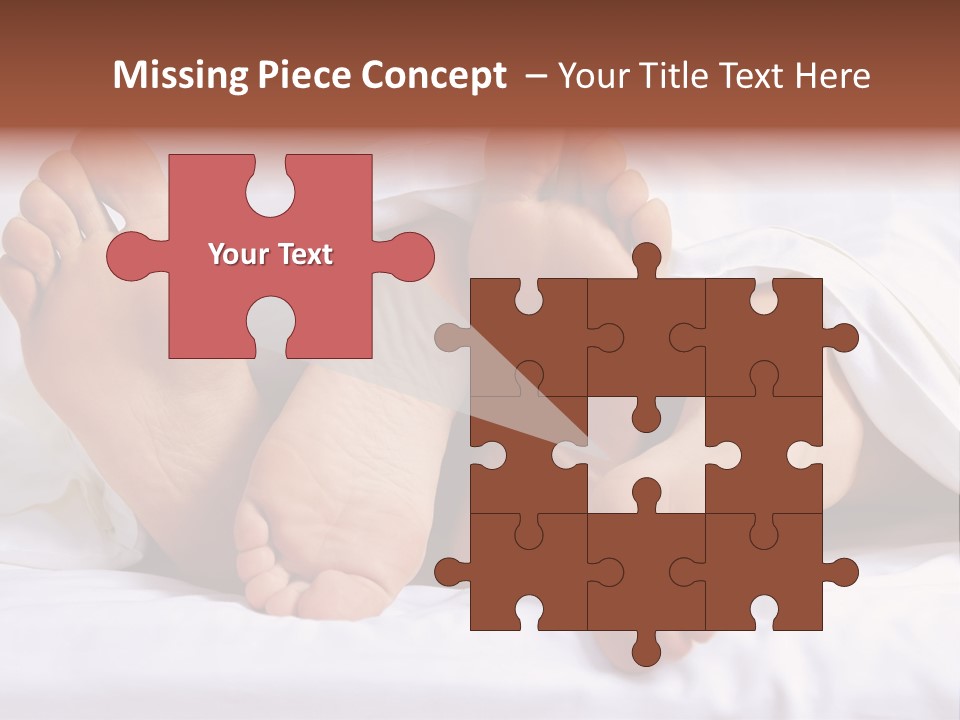 A Person Laying In Bed With Their Feet Up PowerPoint Template