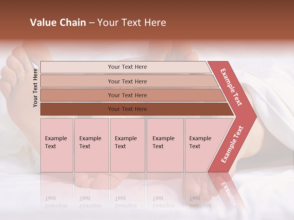 A Person Laying In Bed With Their Feet Up PowerPoint Template