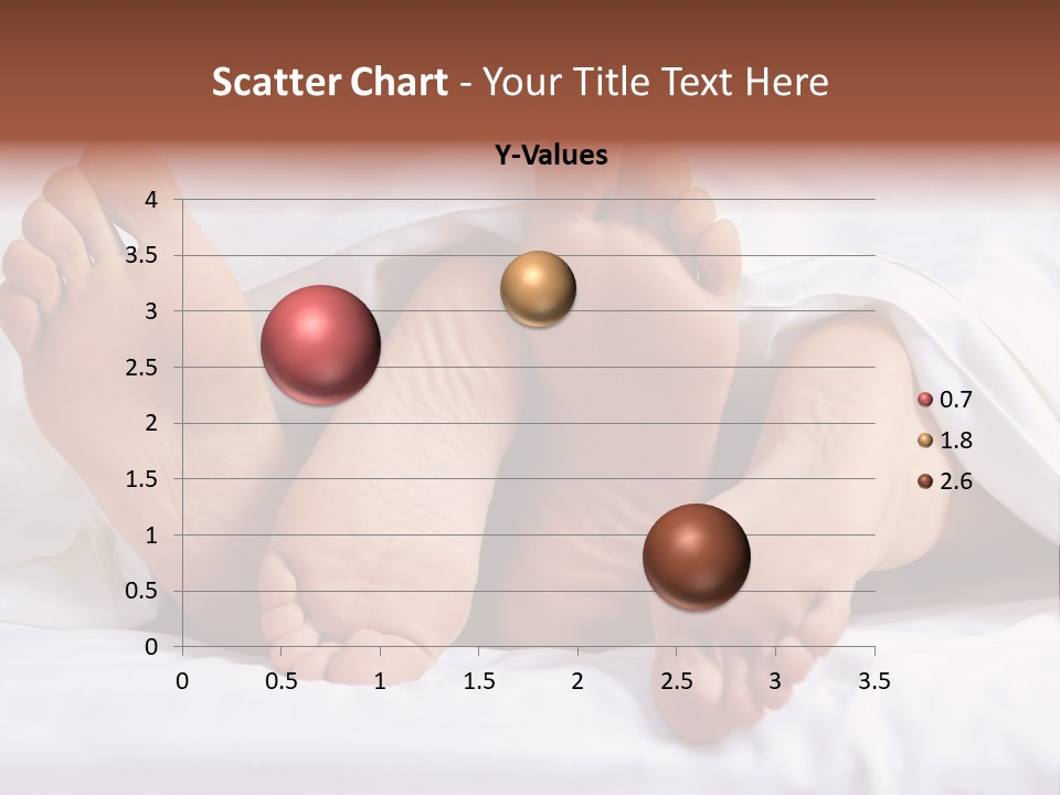 A Person Laying In Bed With Their Feet Up PowerPoint Template