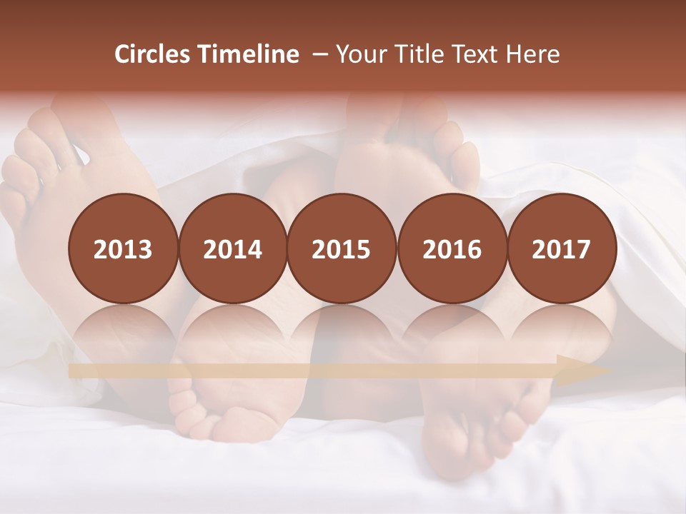 A Person Laying In Bed With Their Feet Up PowerPoint Template