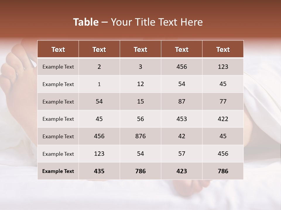A Person Laying In Bed With Their Feet Up PowerPoint Template