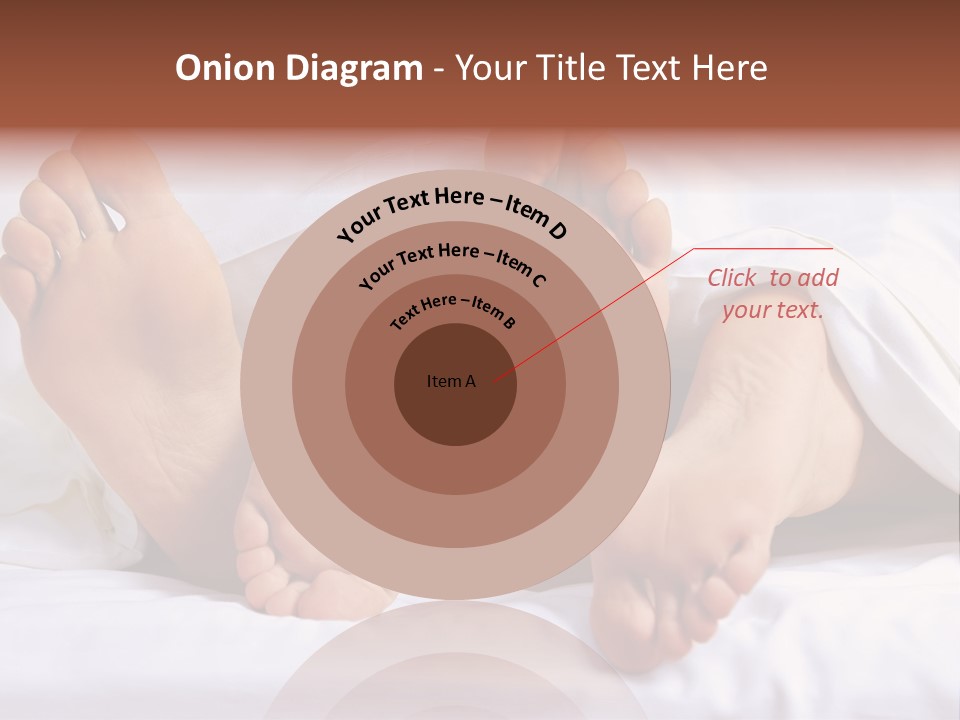 A Person Laying In Bed With Their Feet Up PowerPoint Template