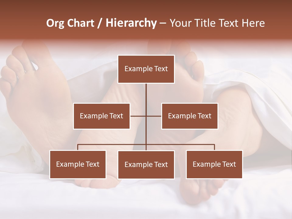 A Person Laying In Bed With Their Feet Up PowerPoint Template