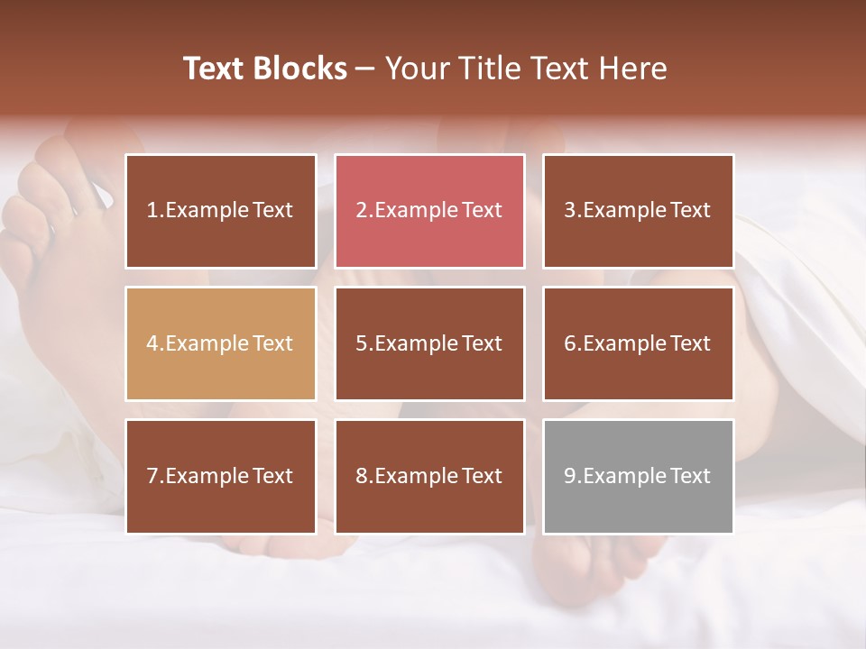 A Person Laying In Bed With Their Feet Up PowerPoint Template