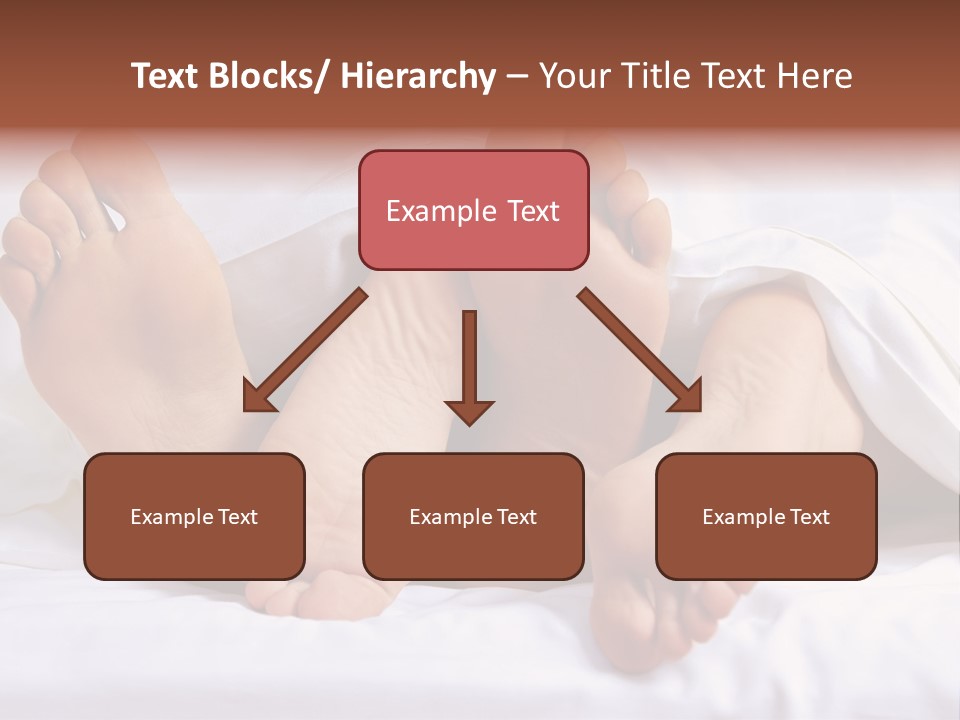 A Person Laying In Bed With Their Feet Up PowerPoint Template