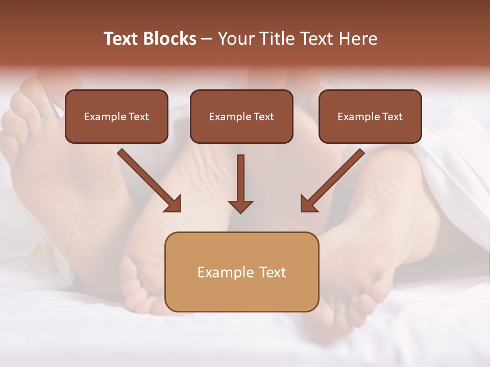 A Person Laying In Bed With Their Feet Up PowerPoint Template